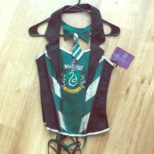 Slytherin Detachable Tie Twill Corset